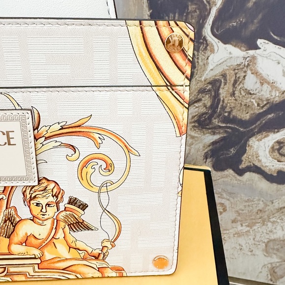 New! FENDI x VERSACE Medium Peekaboo ISEEU Vitello Nappa Fendace BaroqueSatchel - Picture 5 of 16